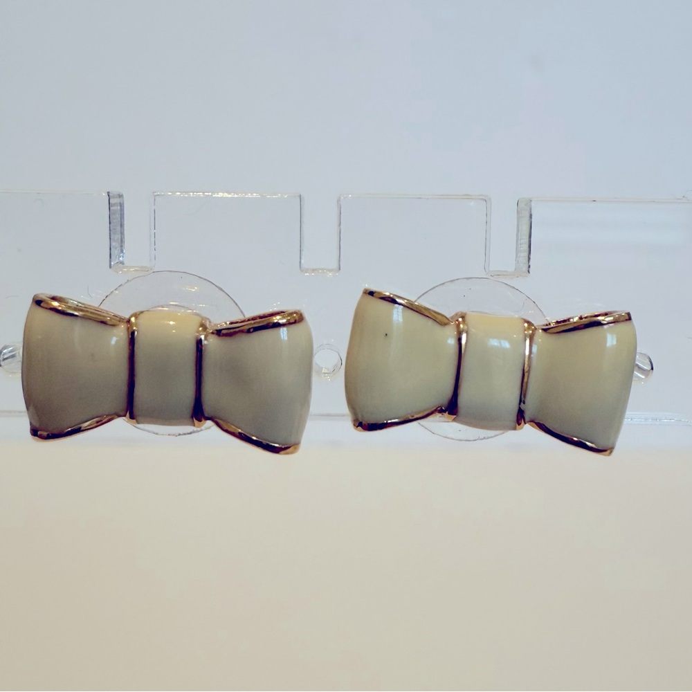 Kate Spade Cream Bow Earrings